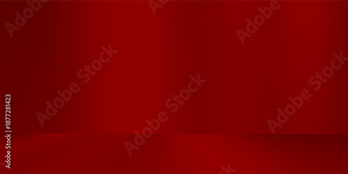 Wall interior background, studio  and backdrops show products. with leaf shadow from window color red and white tone. background for text insertion and presentation of product