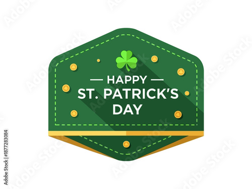 Celebration of St. Patrick's Day with festive graphic illustration