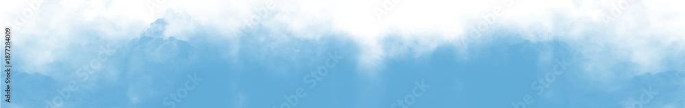 Obraz premium Light Blue realistic smoke isolated on transparent background, natural cinematic fog PNG overlay