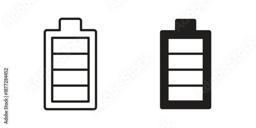 Battery icons collection glyph and mixed vector Illustrations