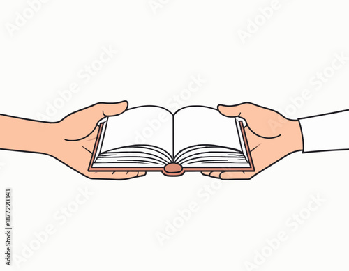 A Book Giving Handover Icon