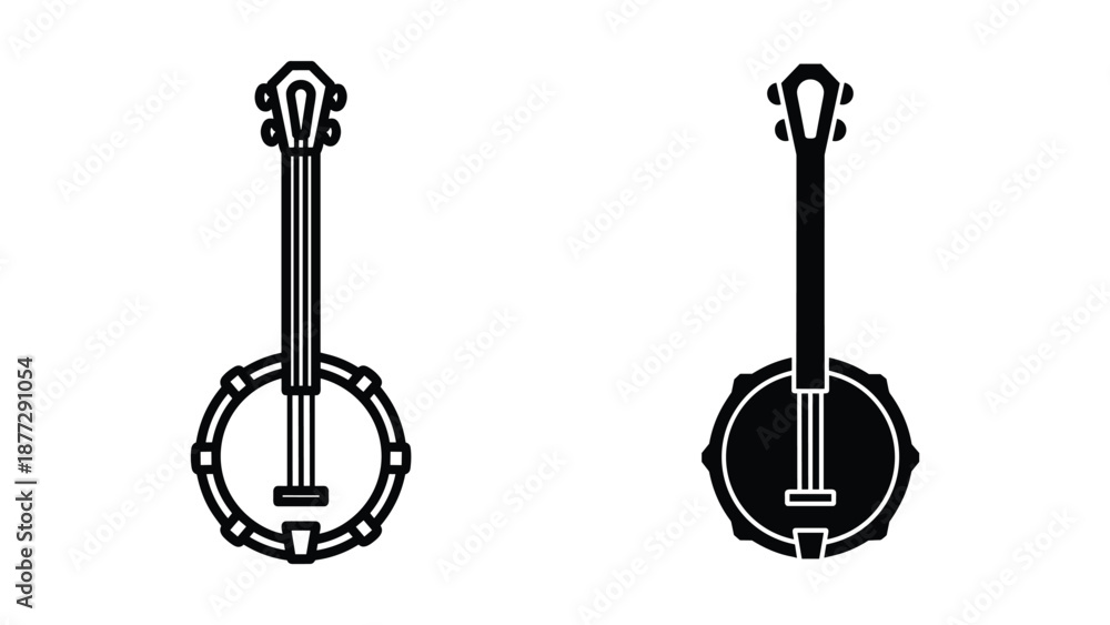 Fototapeta premium Banjo illustration