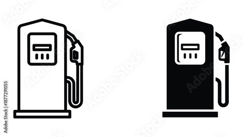 Fuel pump icons in different colors