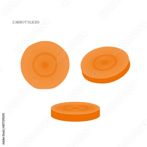 썰린 당근(식품+야채+조각+건강+음식)