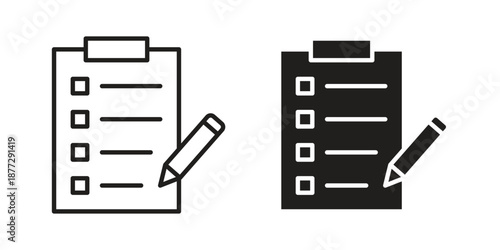 Exam icons collection glyph and mixed vector Illustrations