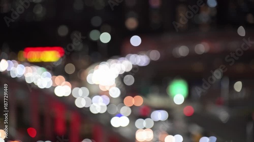 Night Street Spot Traffic Image in Shenzhen City