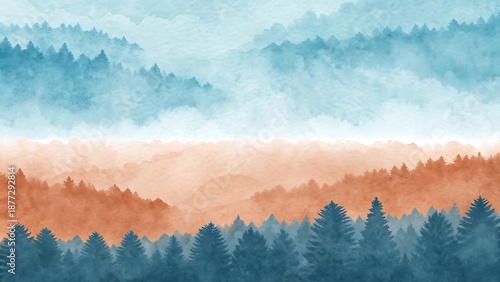sunrise in mountains