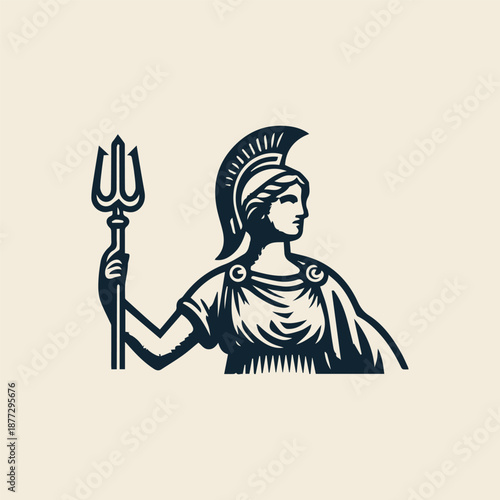 Acropolis Athena Goddess Logo
