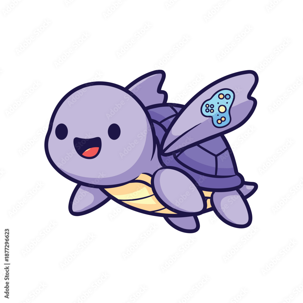 Obraz premium Turtle Character Vector Illustration