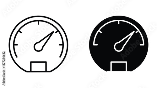 Speedometer and fuel gauge