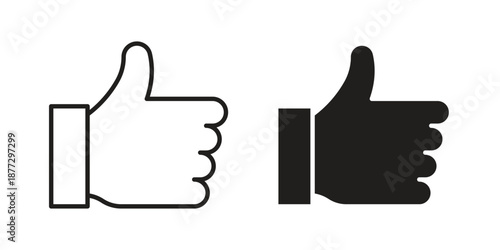 Like icons collection glyph and mixed vector Illustrations