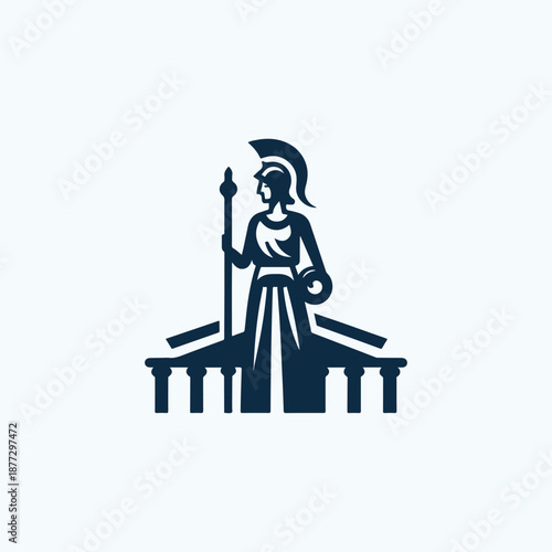 Acropolis Athena Goddess Logo