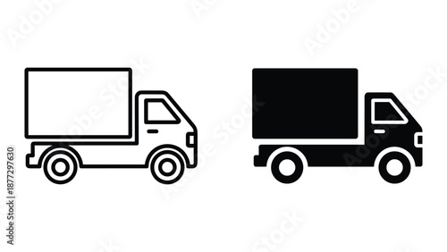 Delivery truck vector illustration