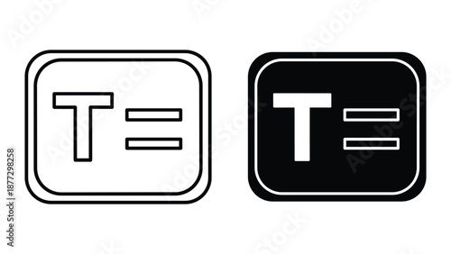Tension symbol icon set