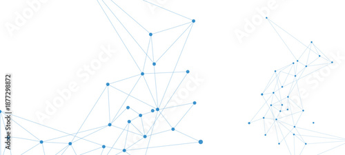 Abstract tech network connection dots. Digital technology and big data analysis background