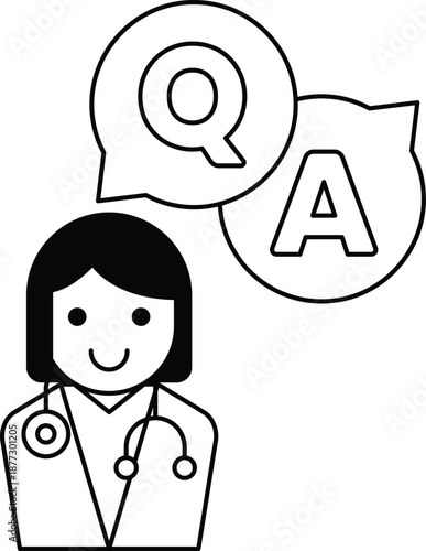 A woman with a stethoscope is smiling