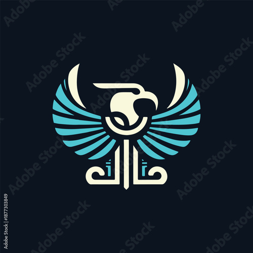 Horus Egypt God Logo