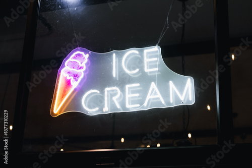 Photography neon open sign