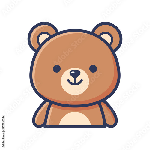 Adorable Cartoon Bear Illustration