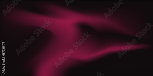 Black dark red purple burgundy maroon plum wine abstract background. Line wave wavy. Color gradient ombre blur fluid. Noise grain mesh. Shine glitter light metallic