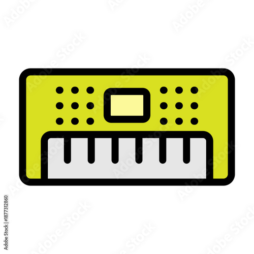 Synthesizer Vector Filled Icon Design