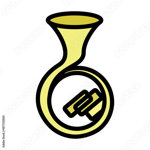 Sousaphone Vector Filled Icon Design