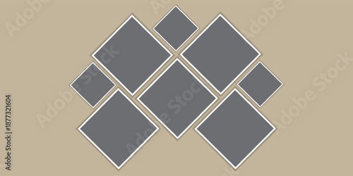  photo collage template vector illustration, collage,collage templates,birthday collage,collage art