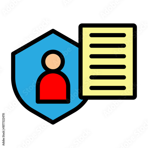 Creative Rights Vector Filled Icon Design