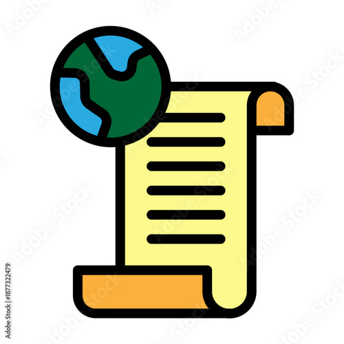 Publish Vector Filled Icon Design