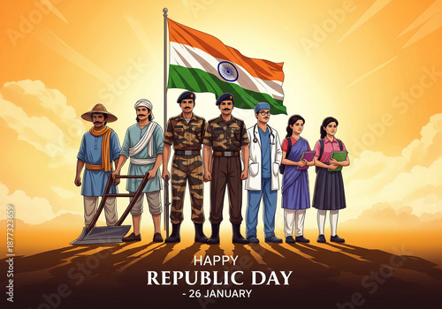 26 January Australia Day National Celebration Patriotic Image