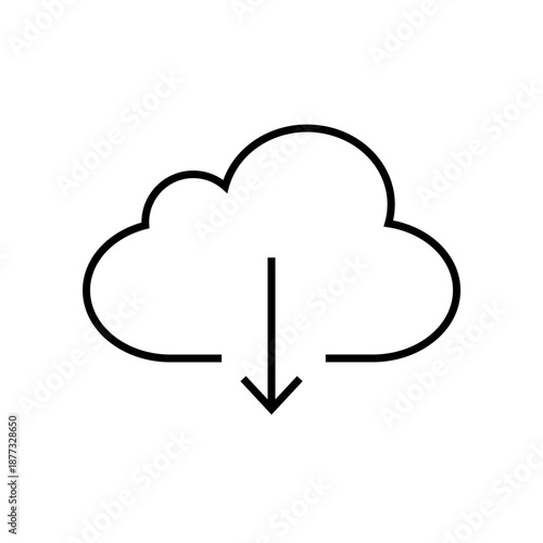 Cloud download icon