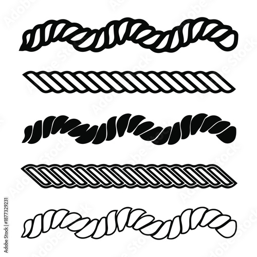 Coiled Rope Vector Illustration Pack