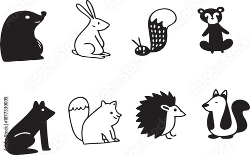 set of cartoon birds