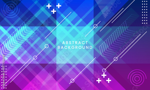 Colorful geometric abstract background overlap layer on bright space with rhombus shape decoration. Modern graphic design element squares style concept for banner, flyer, card, cover, or brochure
