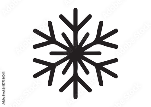 Snowflakes icon, Snowflakes solid vector