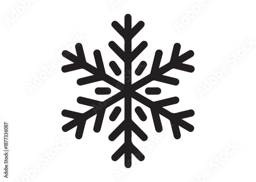 Snowflakes icon, Snowflakes solid vector