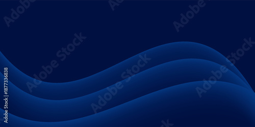 Experience the modern elegance of the abstract gradient wave background. Its dark blue waves create a captivating atmosphere for websites, social media background
