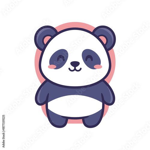 Adorable Cartoon Panda Bear Illustration
