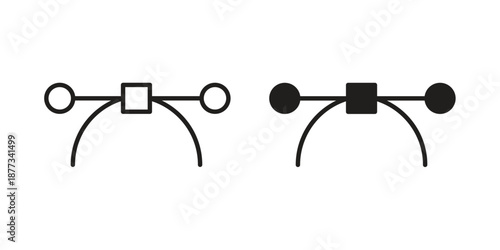 vector icons on white background - editable stroke vector illustration for web and mobile