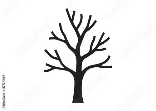 Winter Tree icon, Winter Tree solid vector