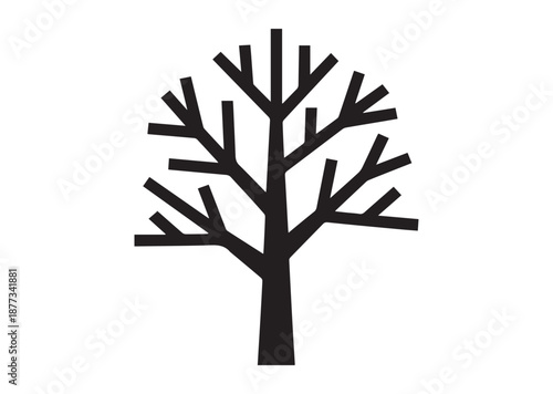 Winter Tree icon, Winter Tree solid vector