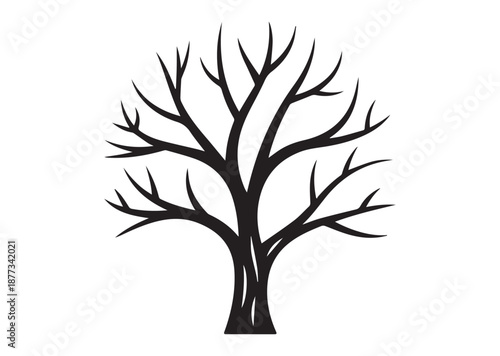 Winter Tree icon, Winter Tree solid vector