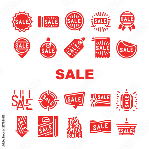 Summer Sale Discount Icon Set