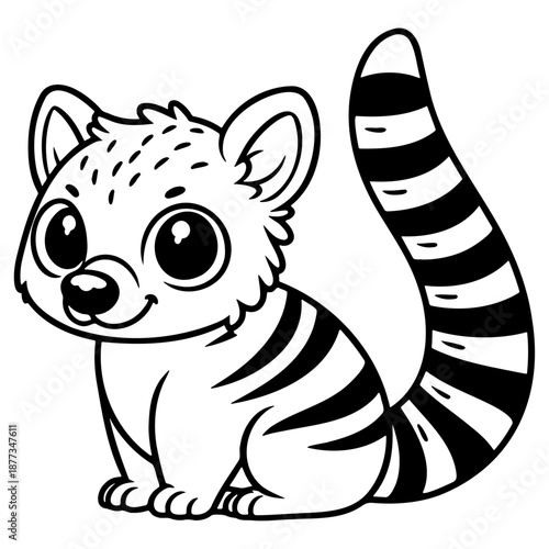 Adorable Numbat Illustration.