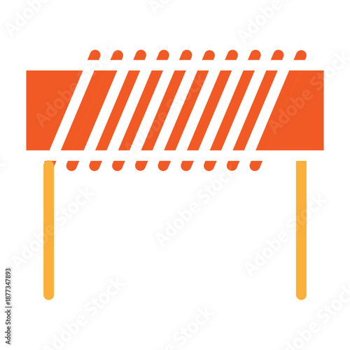 Inductor Coil Vector Flat Icon Design