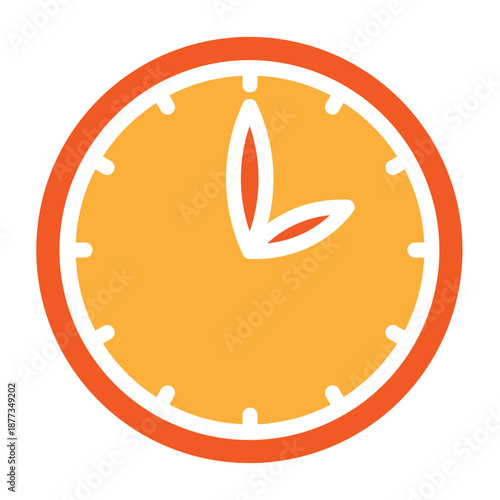 Clock Vector Flat Icon Design
