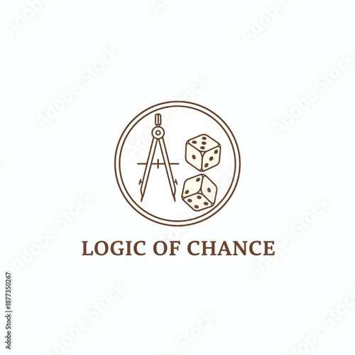 Mathematical Logic of Chance Dice Logo