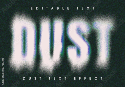 Grain Dust Text Effect Mockup