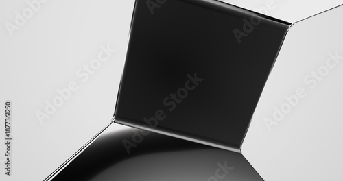 abstract metal background. 3d shapes wallpaper