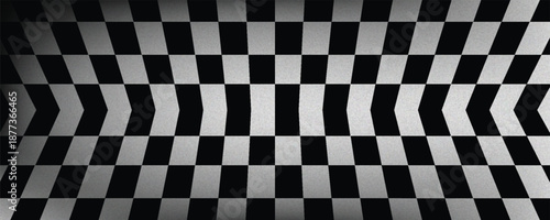 Finish line racing background top view, Textured asphalt with finishing line.